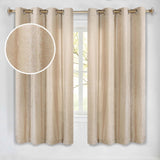 Noor Semi-Blackout Chenille Washable Grommet Curtains, Set of 2 Panels - Blackout Curtains by Superior Brand