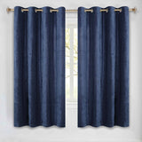 Noor Semi-Blackout Chenille Washable Grommet Curtains, Set of 2 Panels - Blackout Curtains by Superior Brand
