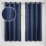 Noor Semi-Blackout Chenille Washable Grommet Curtains, Set of 2 Panels - Blackout Curtains by Superior Brand