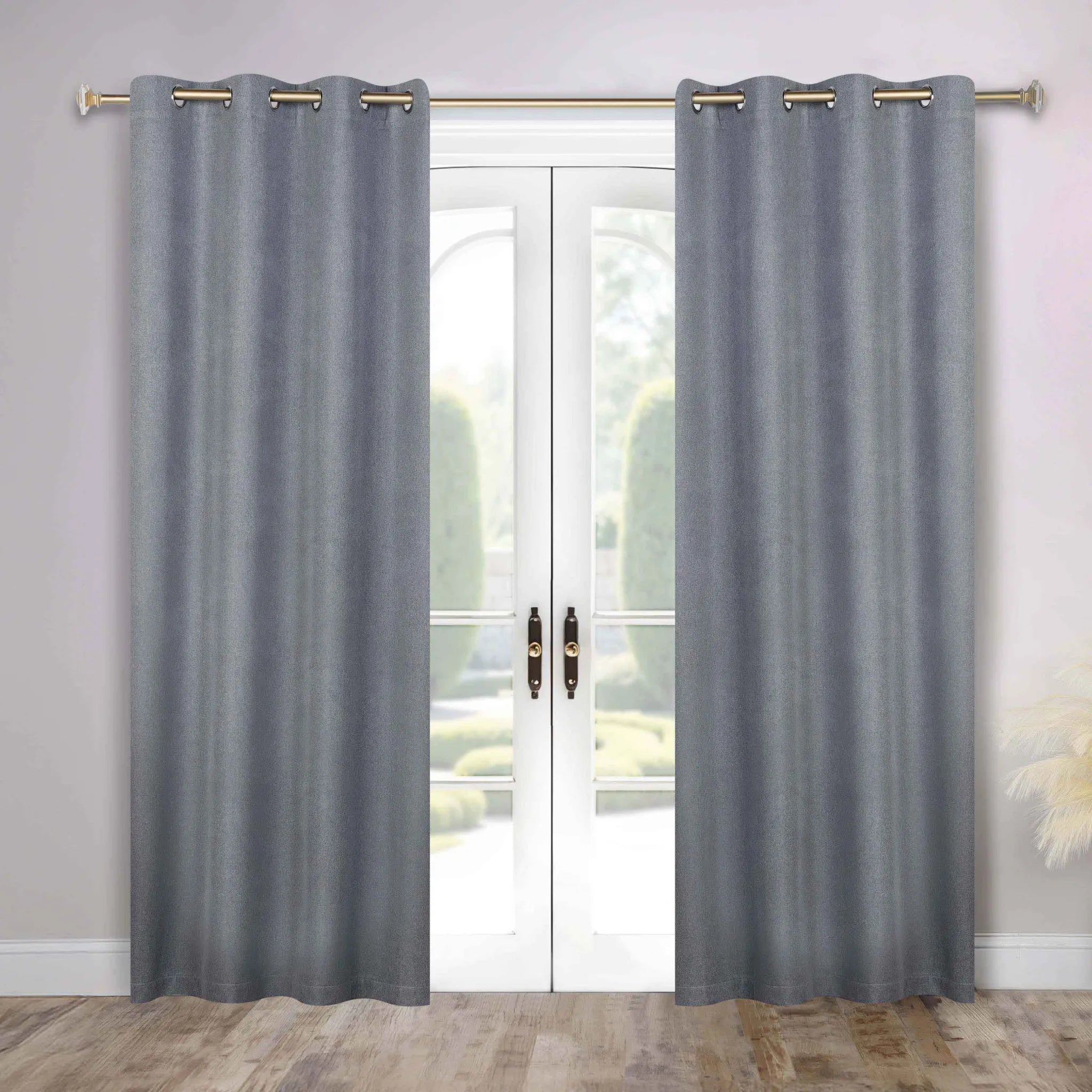 Nyan 100% Blackout Machine Washable Grommet Curtains, Set of 2 Panels - Blackout Curtains by Superior Brand