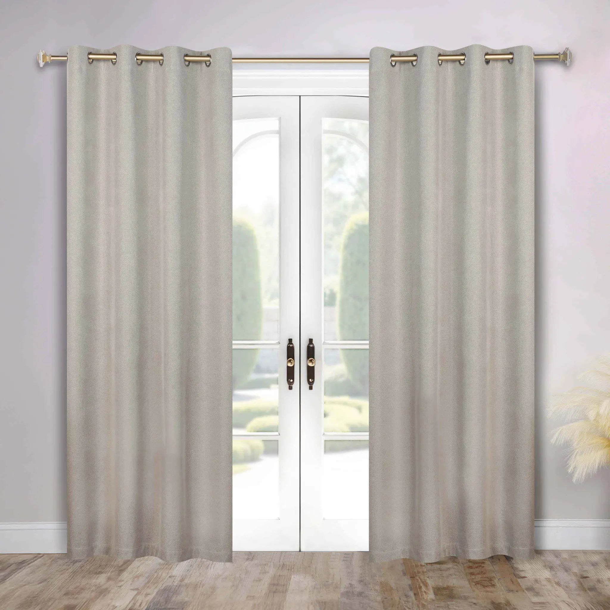 Neal 100% Blackout Machine Washable Grommet Curtains, Set of 2 Panels - Blackout Curtains by Superior Brand