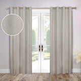 Neal 100% Blackout Machine Washable Grommet Curtains, Set of 2 Panels - Blackout Curtains by Superior Brand