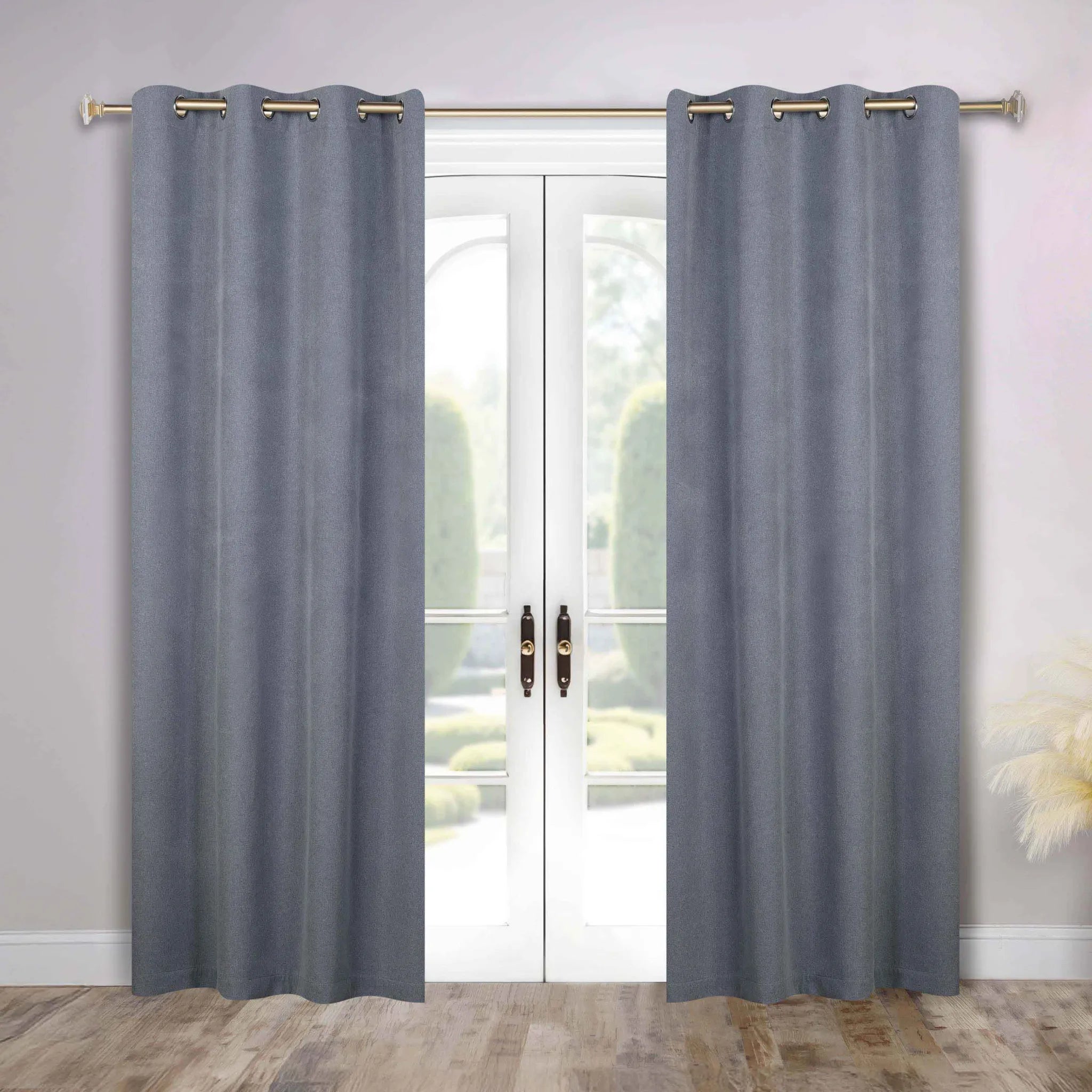 Neal 100% Blackout Machine Washable Grommet Curtains, Set of 2 Panels - Blackout Curtains by Superior Brand
