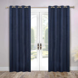 Neal 100% Blackout Machine Washable Grommet Curtains, Set of 2 Panels - Blackout Curtains by Superior Brand