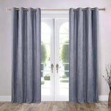 Noor Semi-Blackout Chenille Washable Grommet Curtains, Set of 2 Panels - Blackout Curtains by Superior Brand