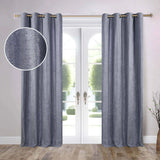 Noor Semi-Blackout Chenille Washable Grommet Curtains, Set of 2 Panels - Blackout Curtains by Superior Brand