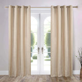Noor Semi-Blackout Chenille Washable Grommet Curtains, Set of 2 Panels - Blackout Curtains by Superior Brand