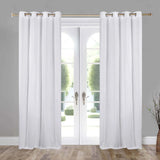 Noor Semi-Blackout Chenille Washable Grommet Curtains, Set of 2 Panels - Blackout Curtains by Superior Brand