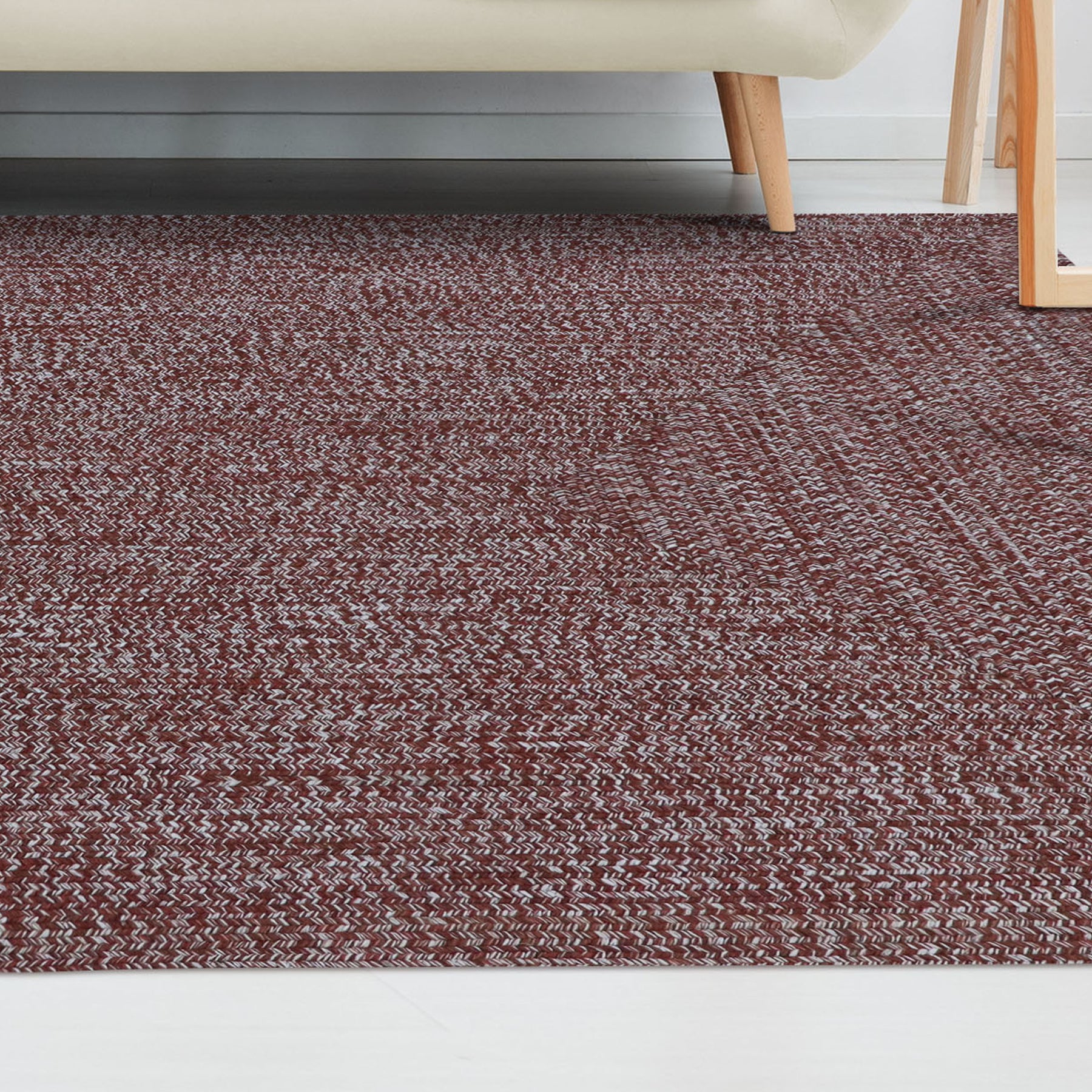 Superior Bohemian Multi-Toned Braided Patterned Indoor Outdoor Area Rug