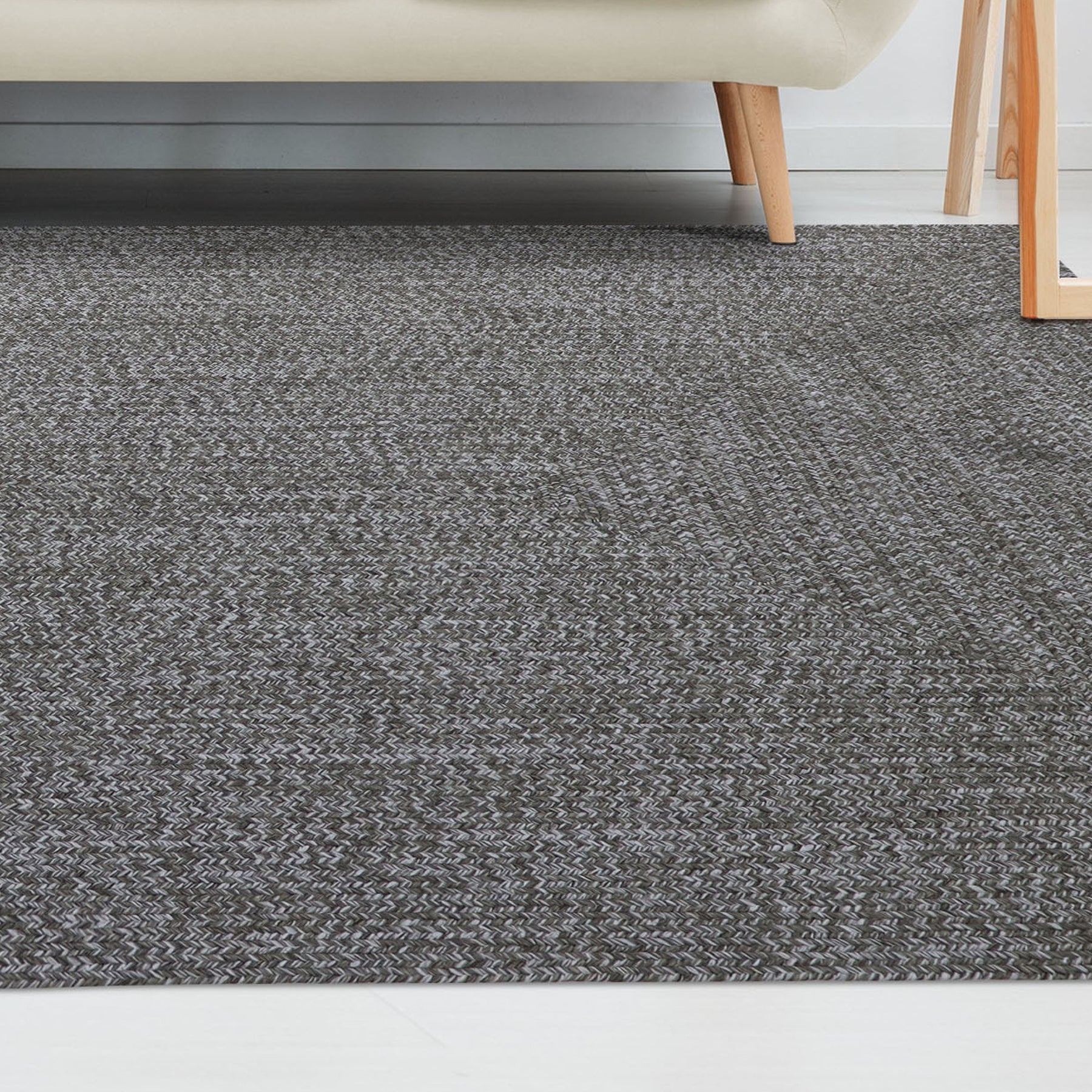 Superior Bohemian Multi-Toned Braided Patterned Indoor Outdoor Area Rug