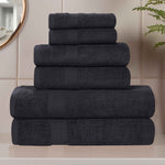 6 Piece Cotton Eco-Friendly Soft Absorbent Towel Set - Towel Set by Superior Brand