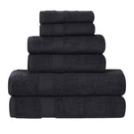 6 Piece Cotton Eco-Friendly Soft Absorbent Towel Set - Towel Set by Superior Brand