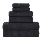 6 Piece Cotton Eco-Friendly Soft Absorbent Towel Set - Towel Set by Superior Brand