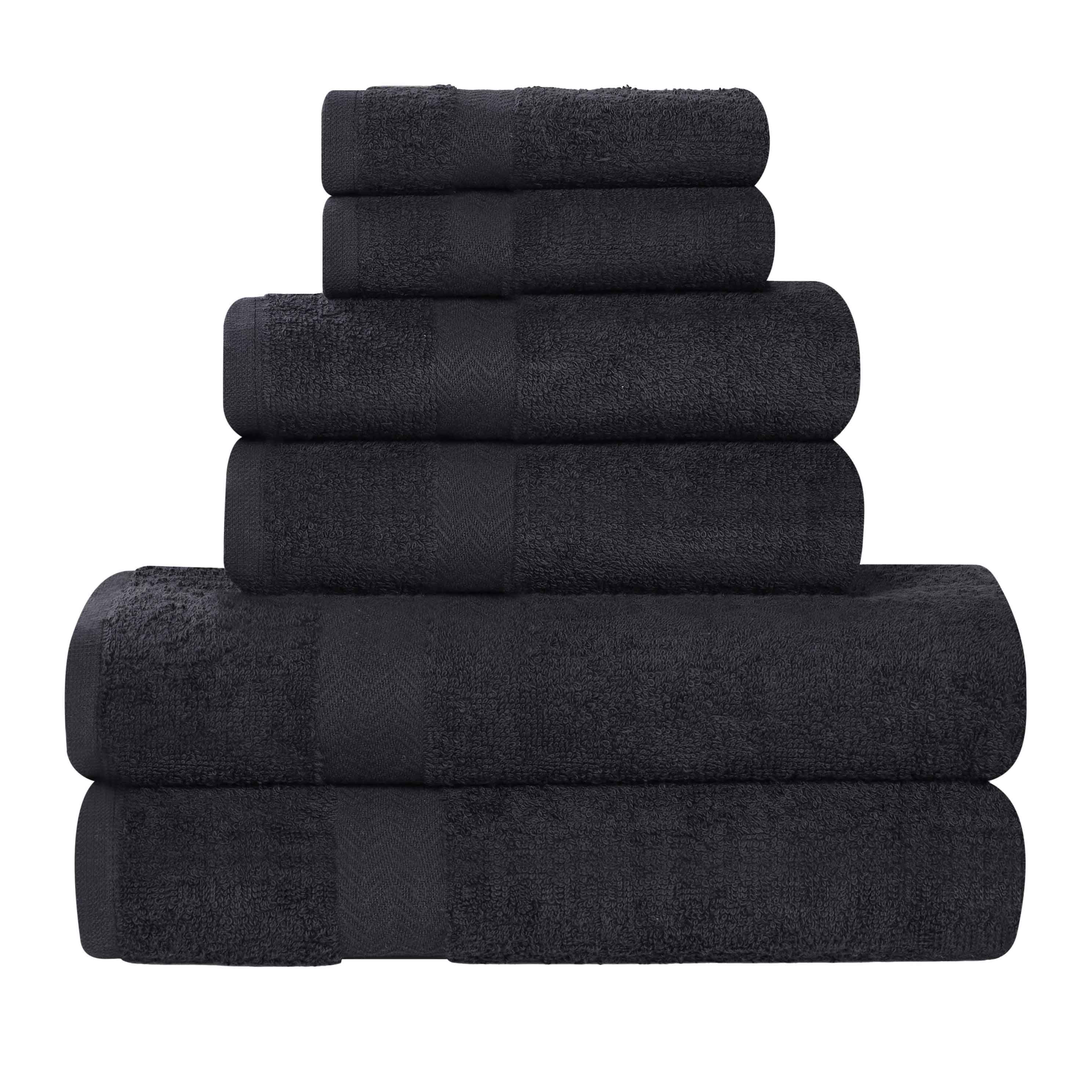 6 Piece Cotton Eco-Friendly Soft Absorbent Towel Set - Towel Set by Superior Brand