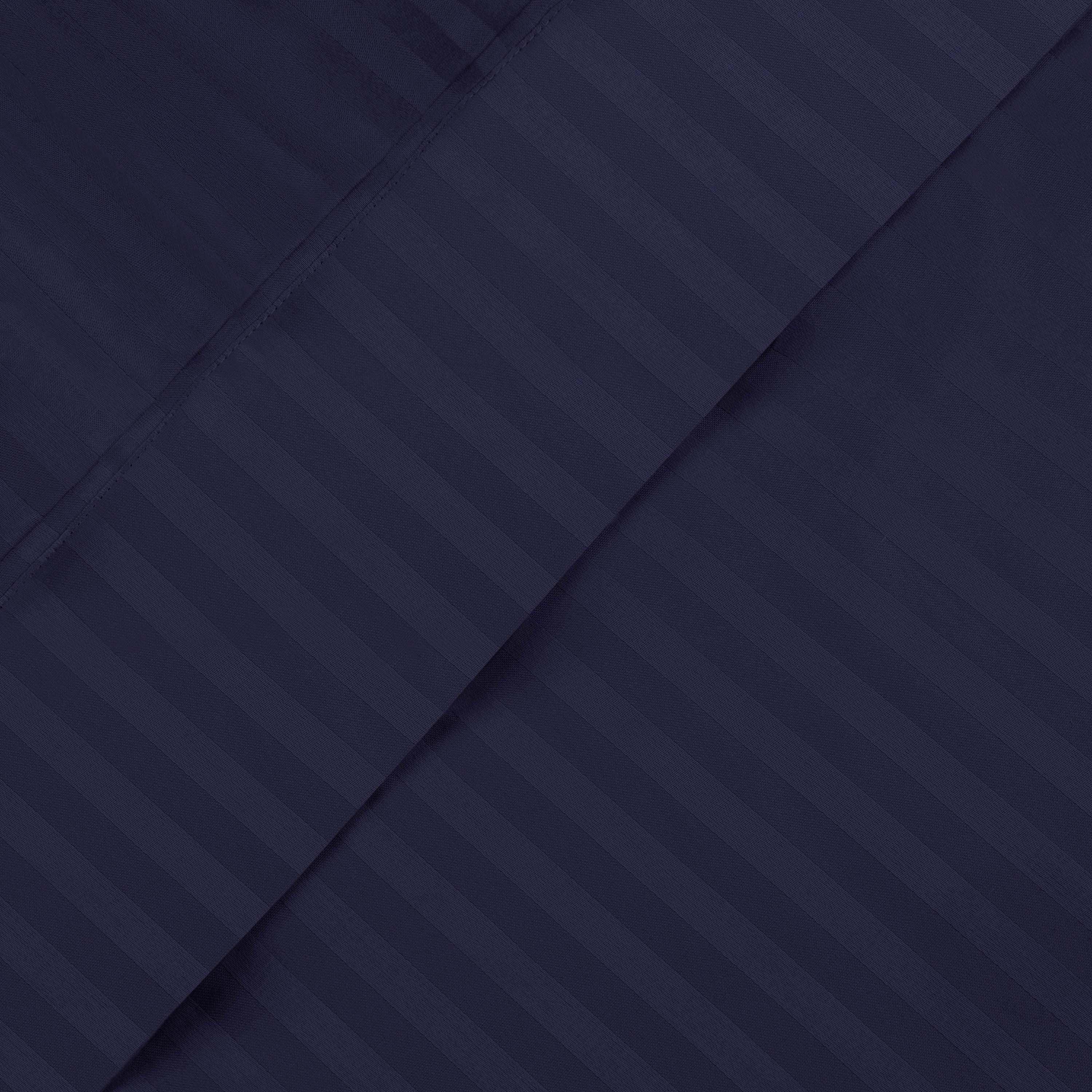 650 Thread Count Egyptian Cotton Sateen Stripe Bed Sheet Set - Egyptian Cotton Sheet Set by Superior Brand