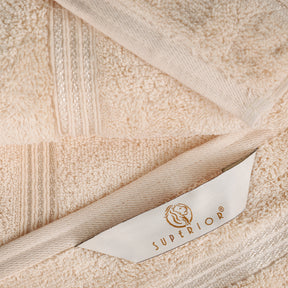 Egyptian Cotton Highly Absorbent Solid 4-Piece Ultra Soft Bath Towel Set - Ivory