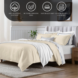 650 Thread Count Egyptian Cotton Solid Duvet Cover - Egyptian Cotton Duvet Cover Set by Superior Brand