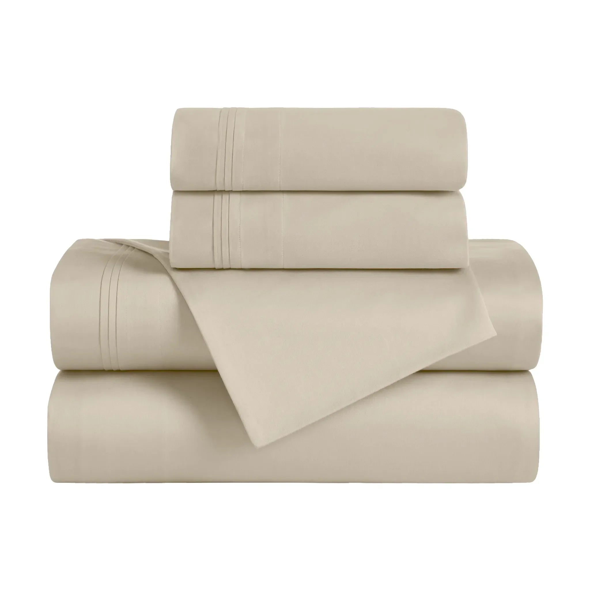 650 Thread Count Egyptian Cotton Bed Sheets - Sateen Weave - Egyptian Cotton Sheet Set by Superior Brand