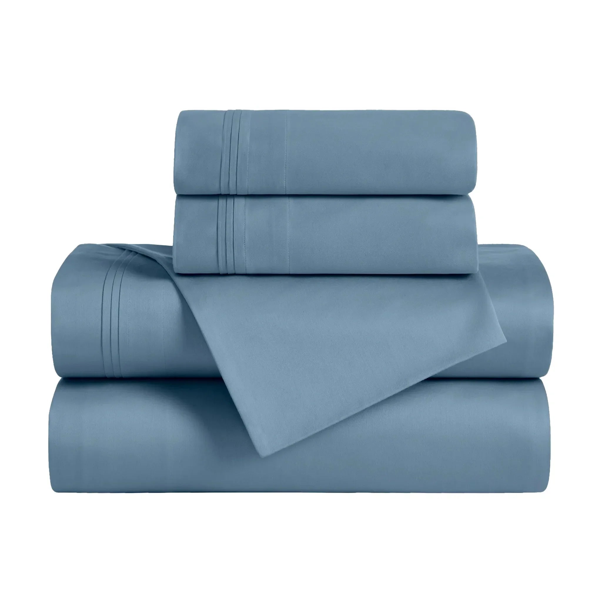 650 Thread Count Egyptian Cotton Bed Sheets - Sateen Weave - Egyptian Cotton Sheet Set by Superior Brand