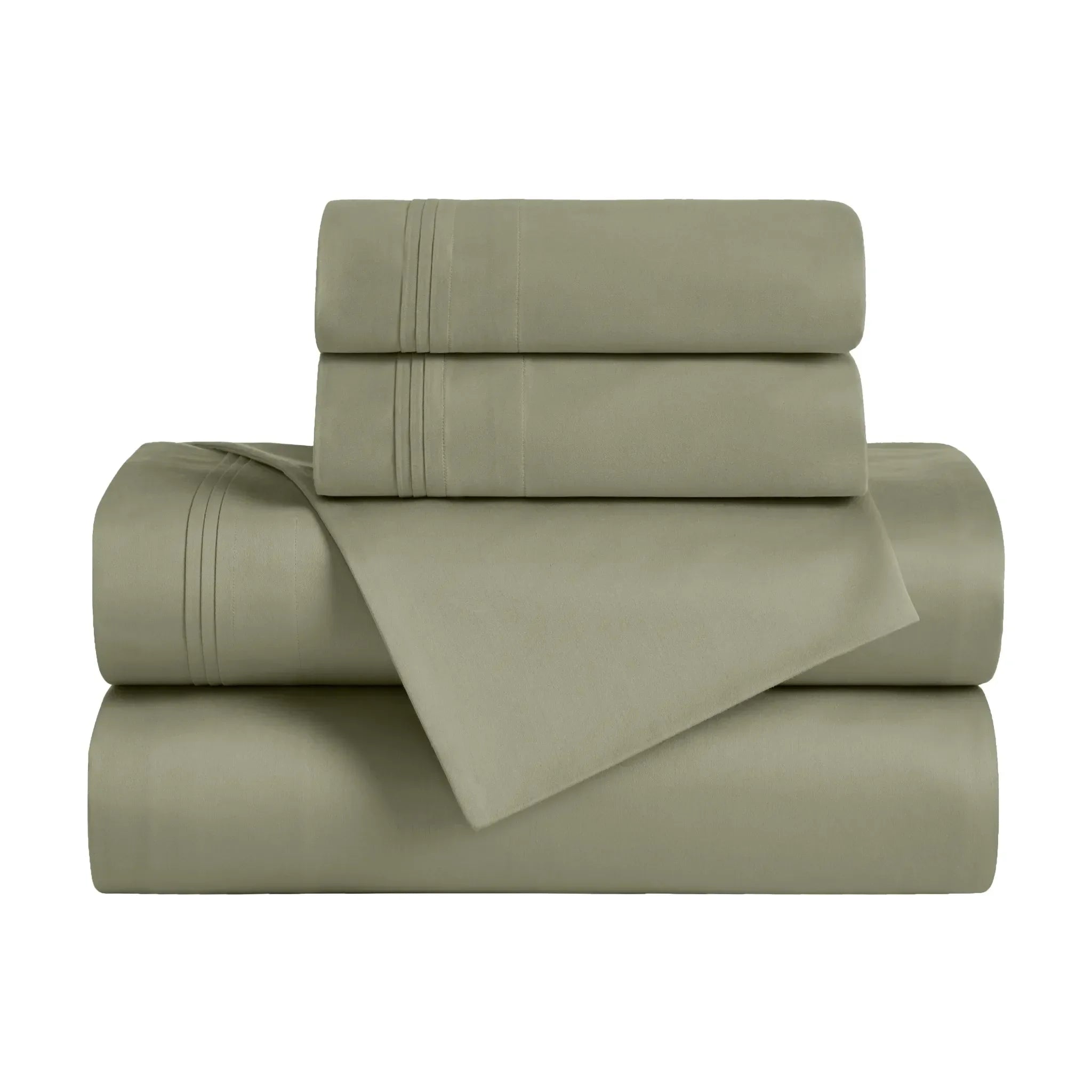 650 Thread Count Egyptian Cotton Bed Sheets - Sateen Weave - Egyptian Cotton Sheet Set by Superior Brand