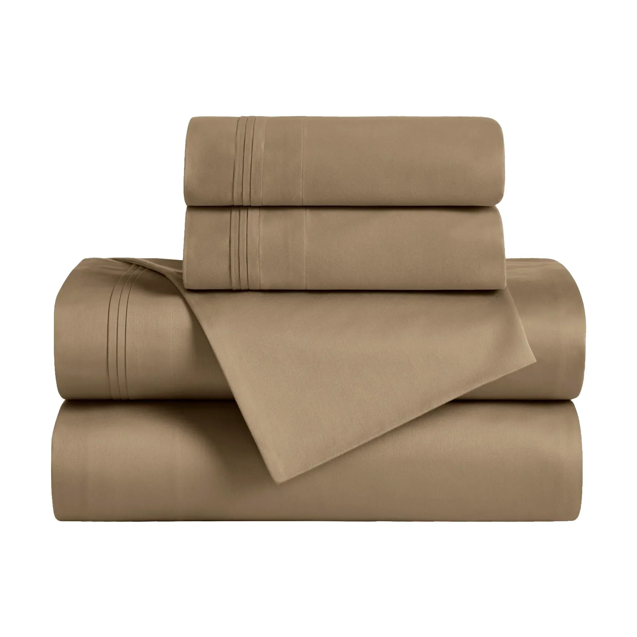 650 Thread Count Egyptian Cotton Bed Sheets - Sateen Weave - Egyptian Cotton Sheet Set by Superior Brand