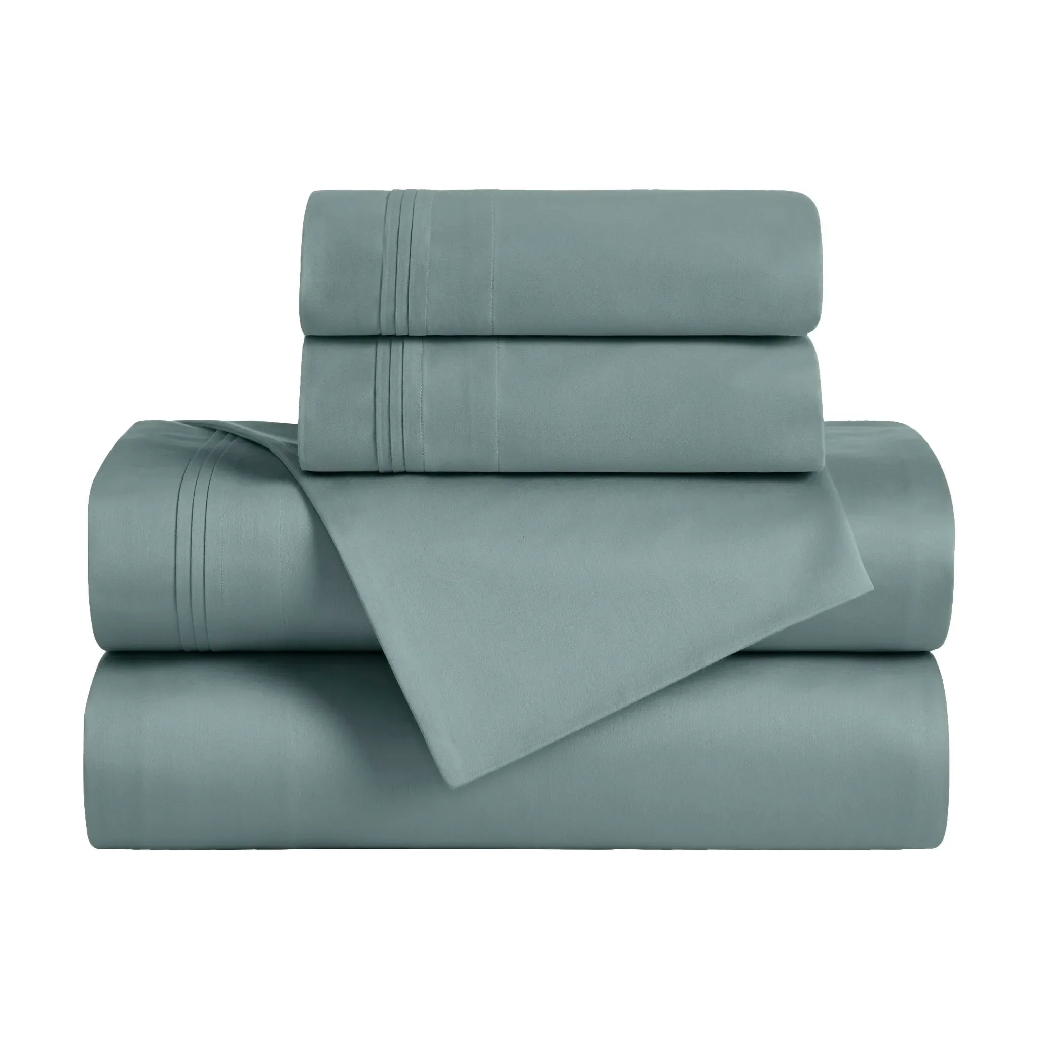 650 Thread Count Egyptian Cotton Bed Sheets - Sateen Weave - Egyptian Cotton Sheet Set by Superior Brand