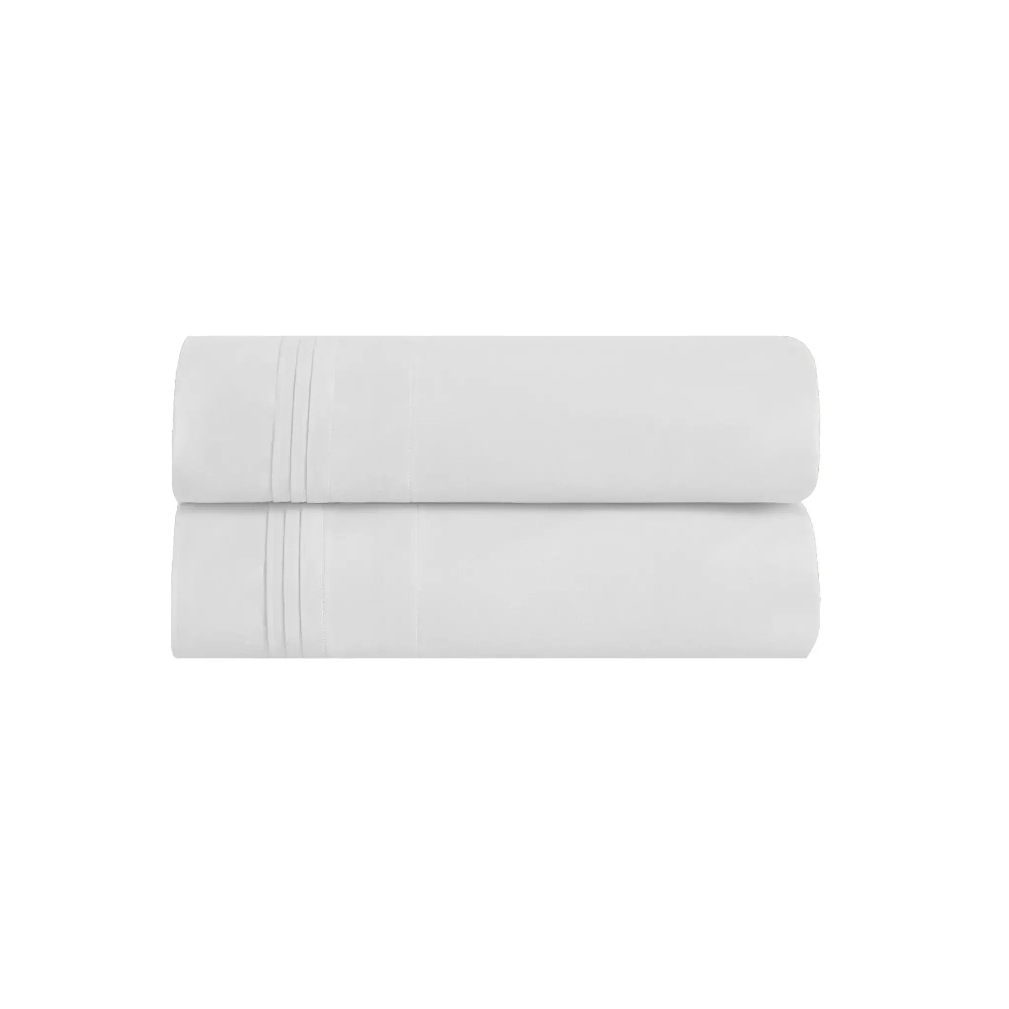 100% Egyptian Cotton 650 Thread Count Solid Pillowcase Set - Egyptian Cotton Pillowcases by Superior Brand