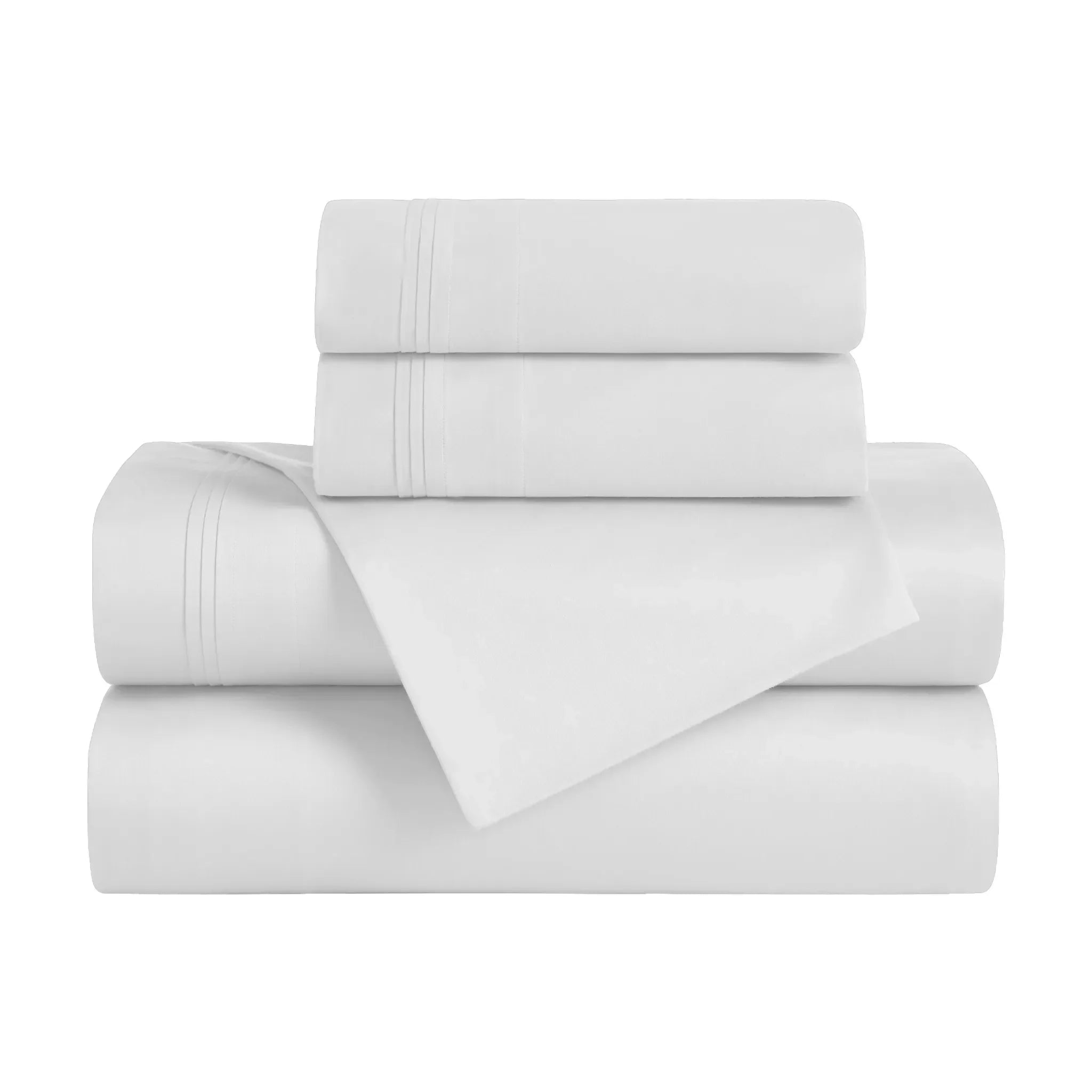 650 Thread Count Egyptian Cotton Bed Sheets - Sateen Weave - Egyptian Cotton Sheet Set by Superior Brand
