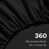 650 Thread Count Egyptian Cotton Bed Sheets - Sateen Weave - Egyptian Cotton Sheet Set by Superior Brand