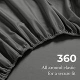 650 Thread Count Egyptian Cotton Bed Sheets - Sateen Weave - Egyptian Cotton Sheet Set by Superior Brand