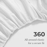 650 Thread Count Egyptian Cotton Bed Sheets - Sateen Weave - Egyptian Cotton Sheet Set by Superior Brand
