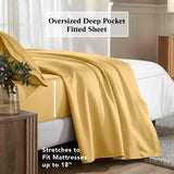 650 Thread Count Egyptian Cotton Bed Sheets - Sateen Weave - Egyptian Cotton Sheet Set by Superior Brand