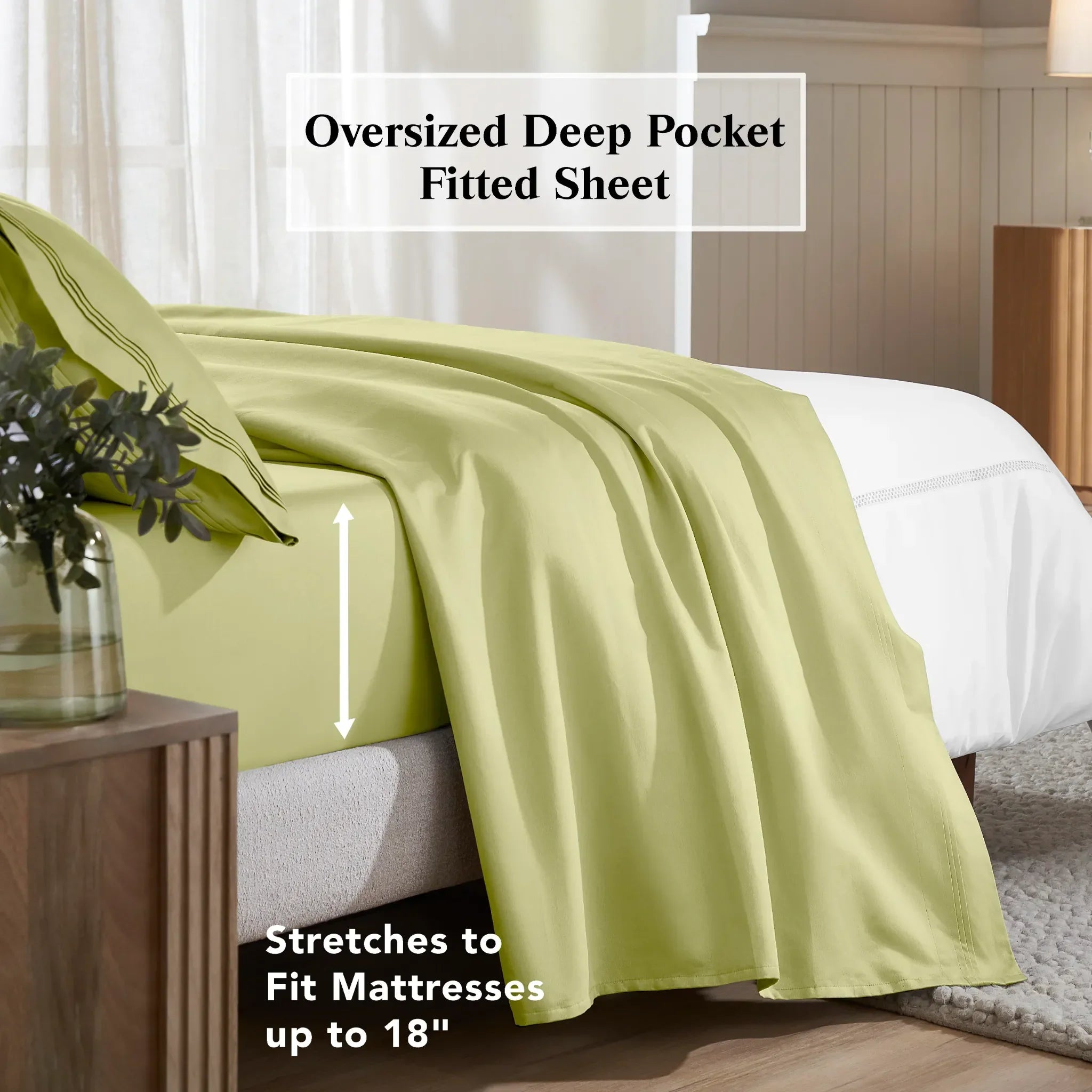 650 Thread Count Egyptian Cotton Bed Sheets - Sateen Weave - Egyptian Cotton Sheet Set by Superior Brand