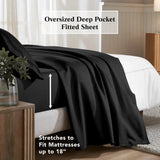 650 Thread Count Egyptian Cotton Bed Sheets - Sateen Weave - Egyptian Cotton Sheet Set by Superior Brand