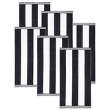 Cabana Stripe Oversized Cotton Beach Towel Set of 2, 4, or 6 Piece - Beach Towel by Superior Brand