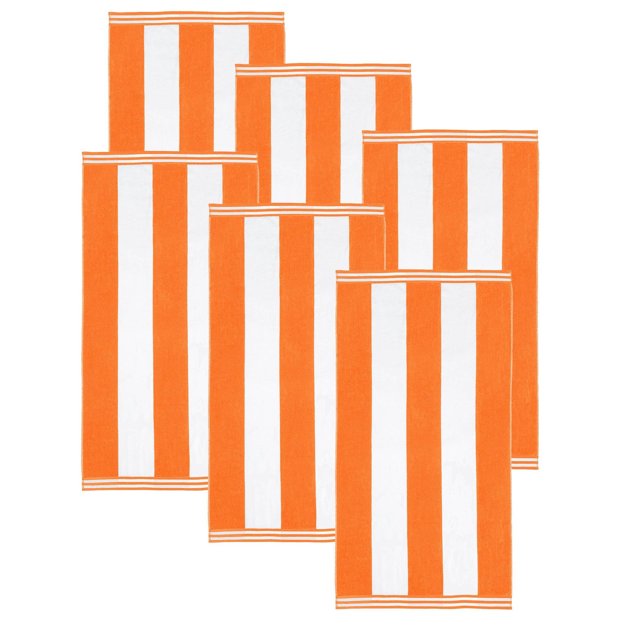 Cabana Stripe Oversized Cotton Beach Towel Set of 2, 4, or 6 Piece - Beach Towel by Superior Brand