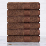 Rayon from Bamboo Ultra-Plush Heavyweight 6 Piece Hand Towel Set - Hand Towel Set by Superior Brand