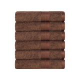 Rayon from Bamboo Ultra-Plush Heavyweight 6 Piece Hand Towel Set - Hand Towel Set by Superior Brand