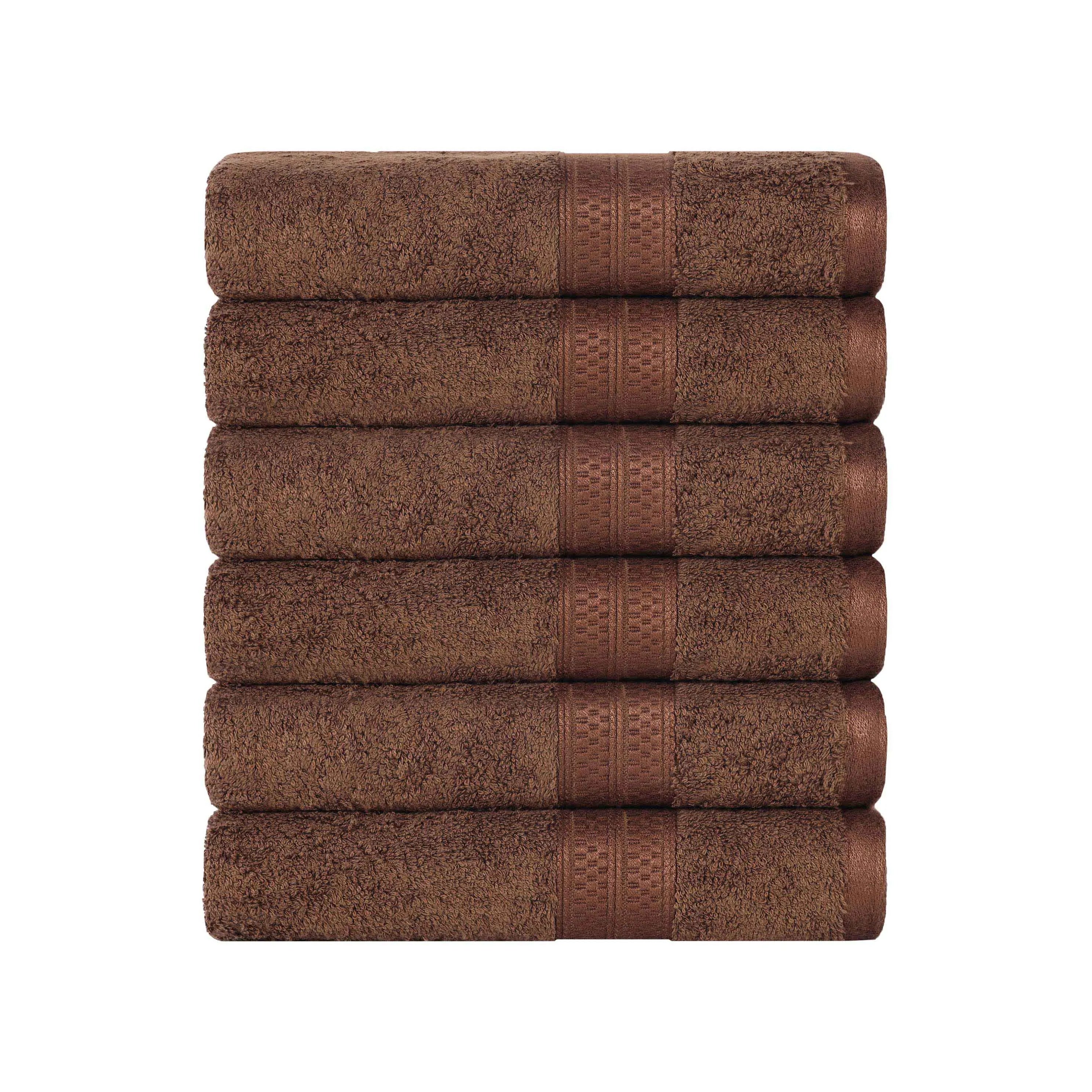 Rayon from Bamboo Ultra-Plush Heavyweight 6 Piece Hand Towel Set - Hand Towel Set by Superior Brand