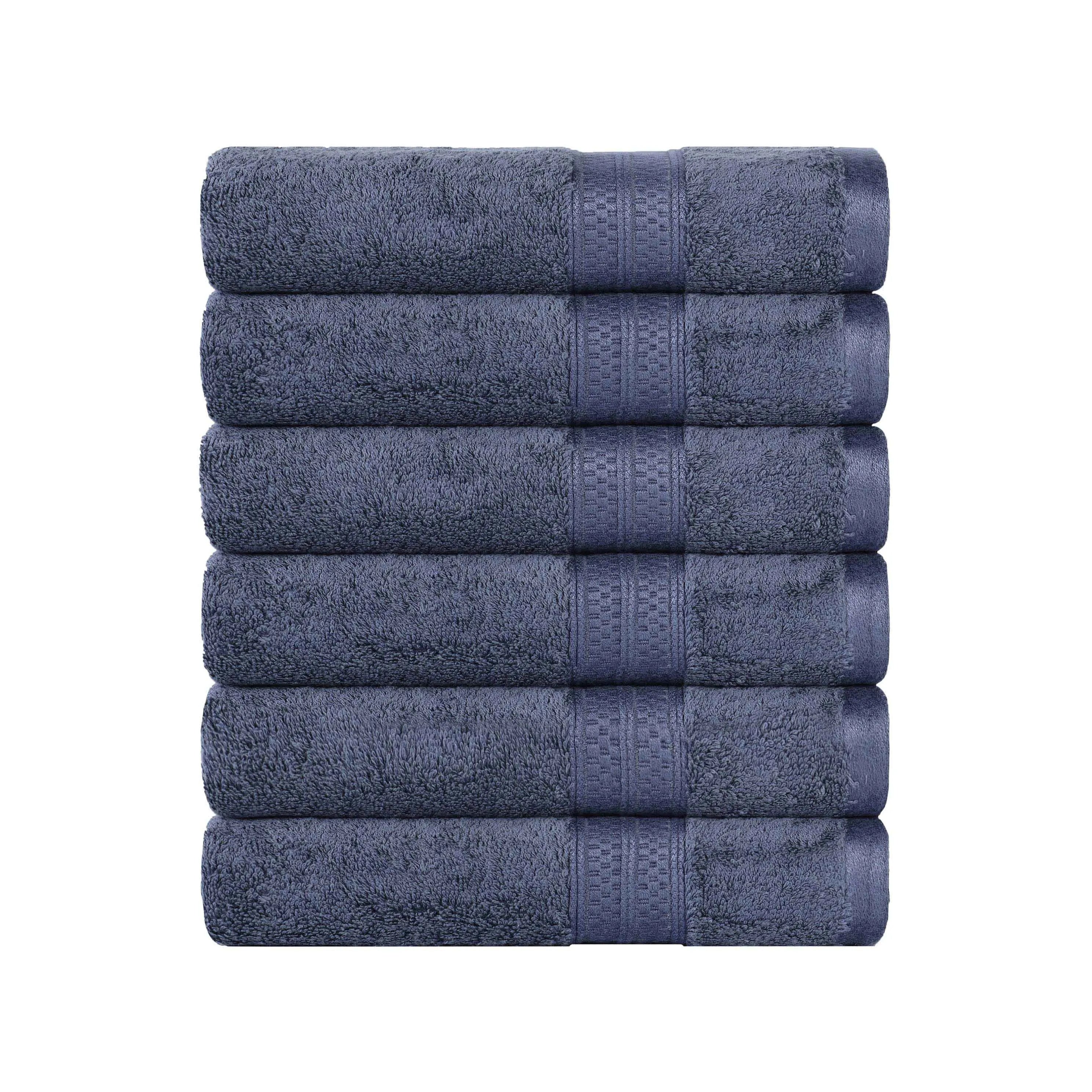 Rayon from Bamboo Ultra-Plush Heavyweight 6 Piece Hand Towel Set - Hand Towel Set by Superior Brand