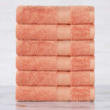 Rayon from Bamboo Ultra-Plush Heavyweight 6 Piece Hand Towel Set - Hand Towel Set by Superior Brand