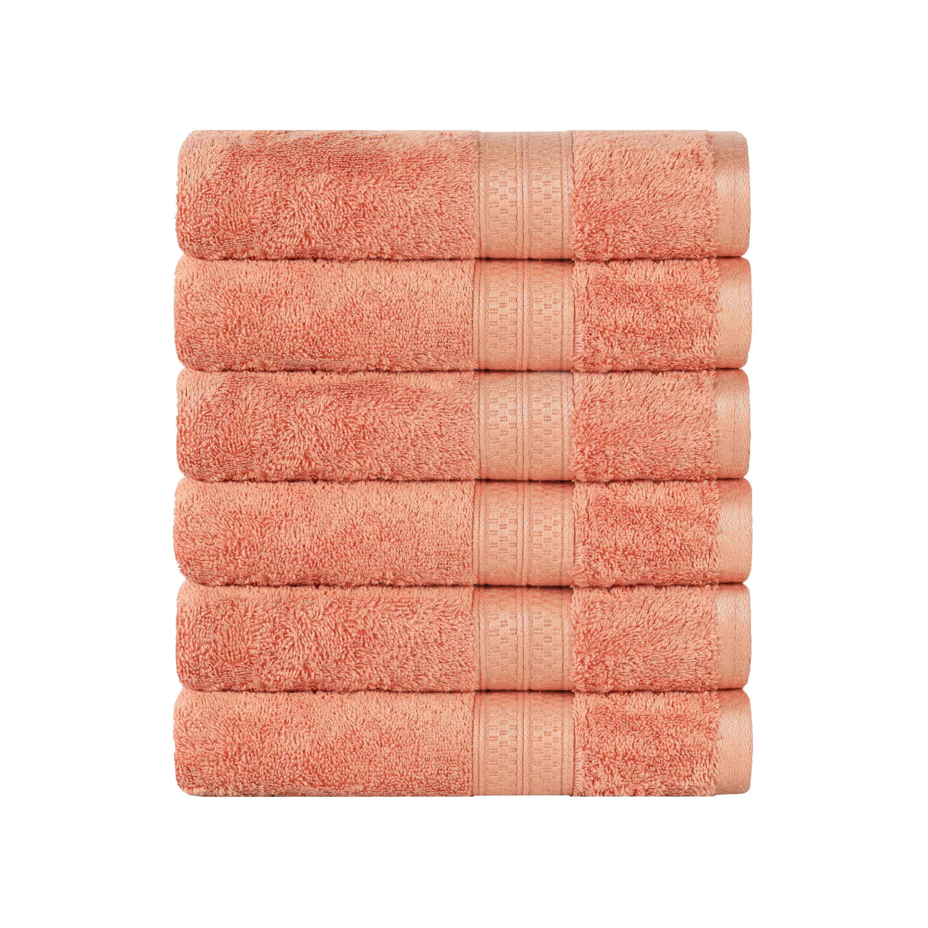 Rayon from Bamboo Ultra-Plush Heavyweight 6 Piece Hand Towel Set - Hand Towel Set by Superior Brand