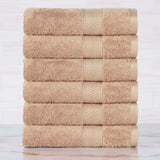 Rayon from Bamboo Ultra-Plush Heavyweight 6 Piece Hand Towel Set - Hand Towel Set by Superior Brand