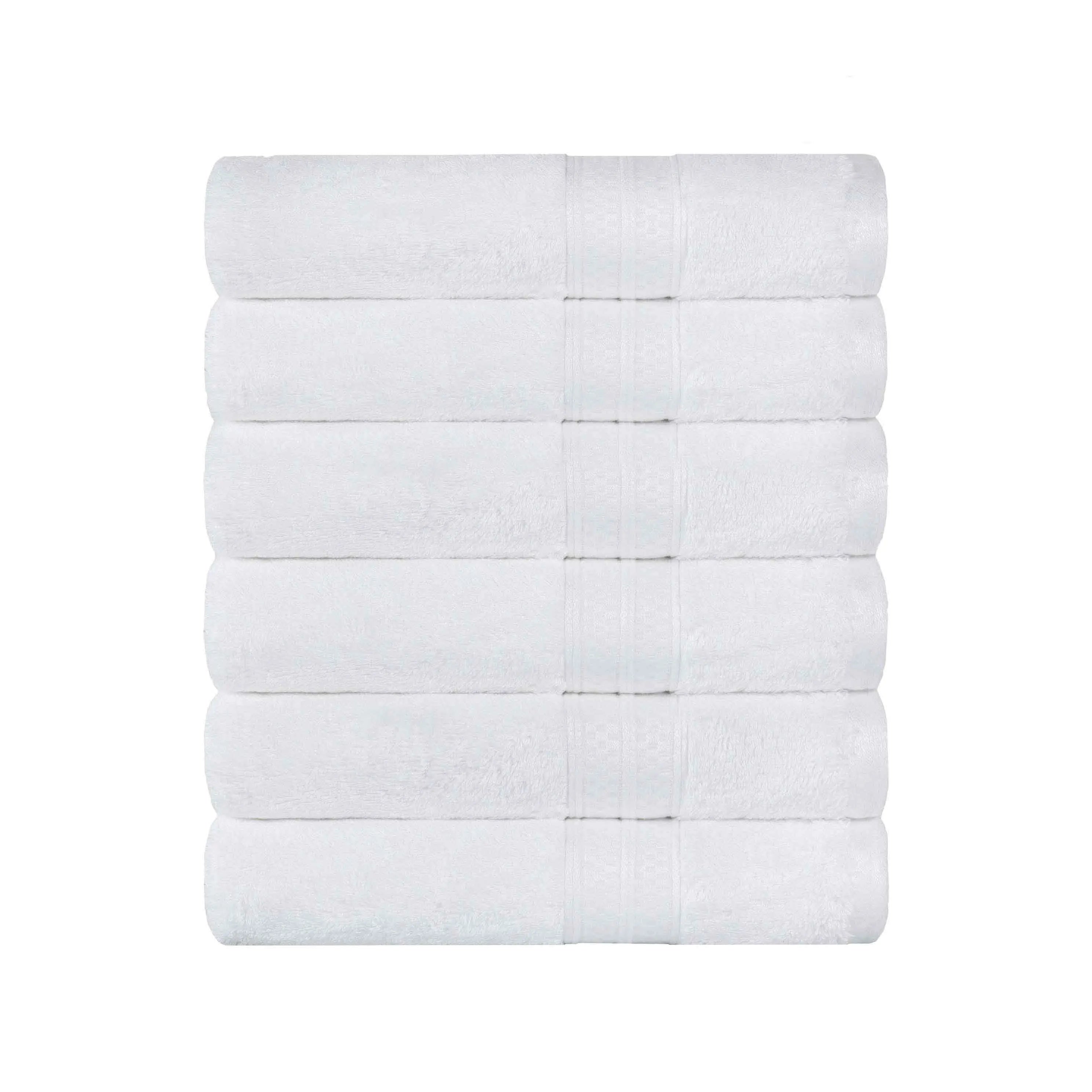 Rayon from Bamboo Ultra-Plush Heavyweight 6 Piece Hand Towel Set - Hand Towel Set by Superior Brand