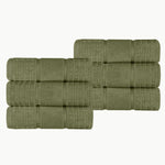 Napa Zero Twist Cotton Solid Waffle Honeycomb Hand Towel Set of 6 - Towel Set by Superior Brand