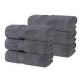 Zero Twist Cotton Solid Ultra-Soft Absorbent Hand Towel Set of 6 - Hand Towel by Superior Brand