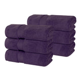 Zero Twist Cotton Solid Ultra-Soft Absorbent Hand Towel Set of 6 - Hand Towel by Superior Brand