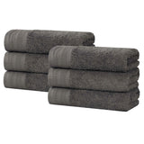 Cotton Waffle Border Hand Towel Set 6-Piece - Honeycomb - Hand Towel by Superior Brand