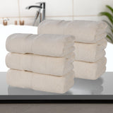 Zero Twist Cotton Solid Ultra-Soft Absorbent Hand Towel Set of 6 - Hand Towel by Superior Brand