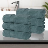 Zero Twist Cotton Solid Ultra-Soft Absorbent Hand Towel Set of 6 - Hand Towel by Superior Brand